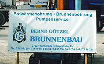 Aufsteller Bernd Götzel Brunnenbau